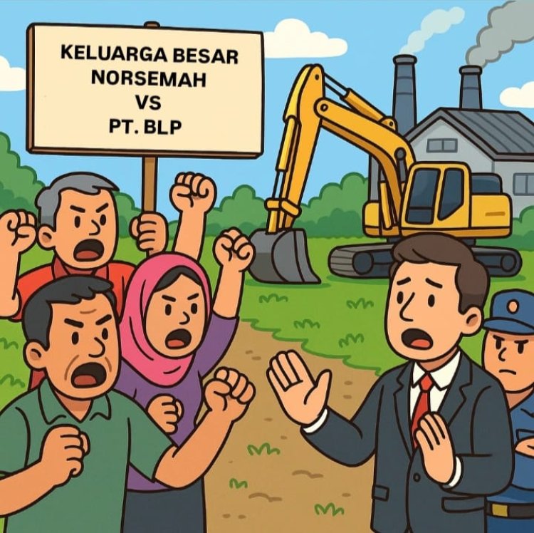 " KELUARGA BESAR NORSEMAH BINTI ABDUL GANI SIAP TEMPUH JALUR HUKUM LAWAN PT. BLP KUMAI DEMI KEJELASAN HAK TANAHNYA " 